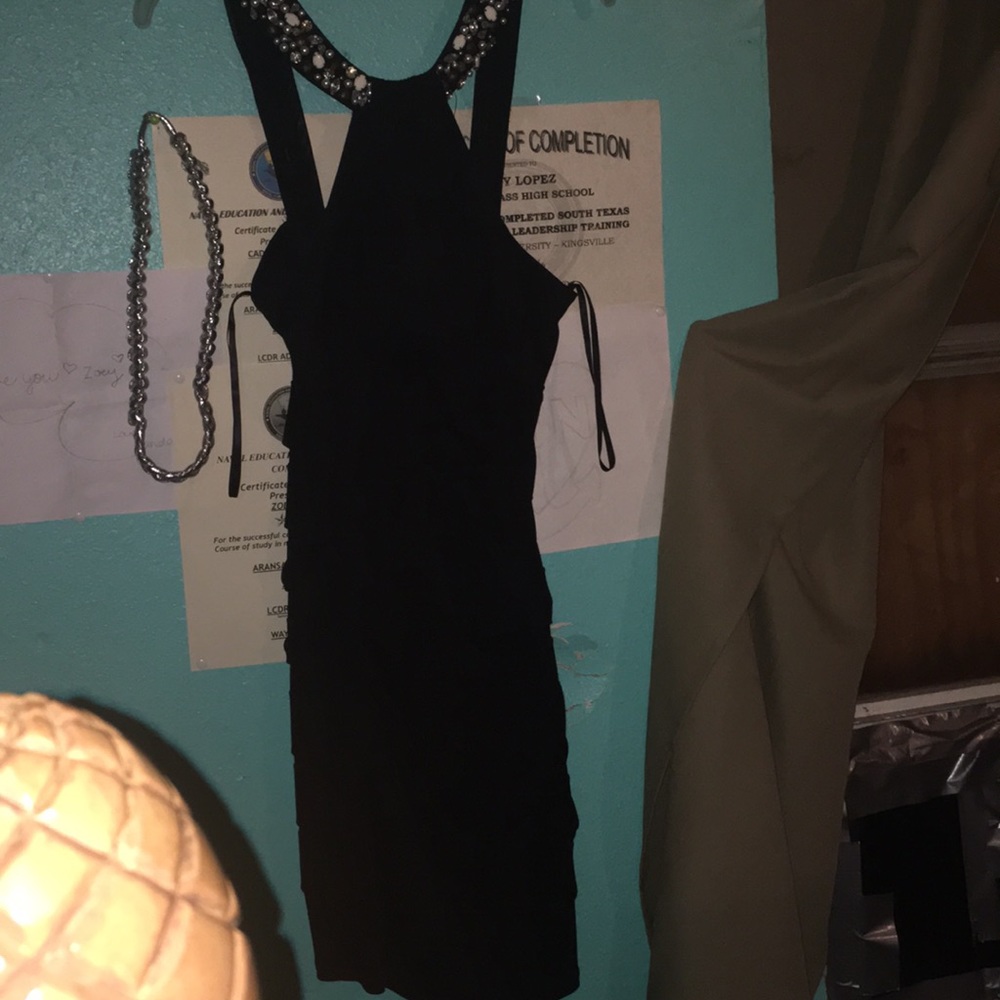 A black dress
